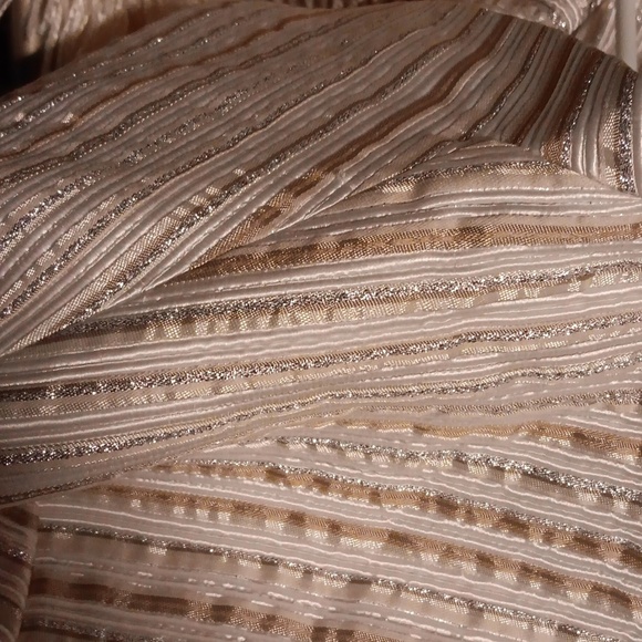 Xscape Women Gold Striped Formal Dressy Jacket NWT Size10 - Picture 8 of 12